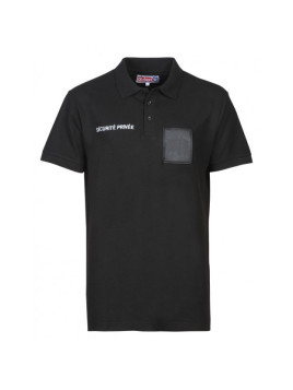 Polo Sécurité Privée – Coton 240 g/m², brodé et rétro-réfléchissant