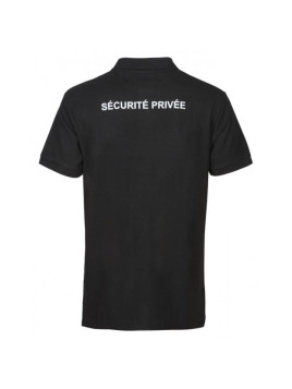 Polo Sécurité Privée – Coton 240 g/m², brodé et rétro-réfléchissant