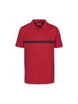 Polo SSIAP – Coton 240 g/m², bande bleue marine et confort professionnel