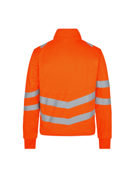 Veste softshell de travail réfléchissante avec bandes sécurité de dos