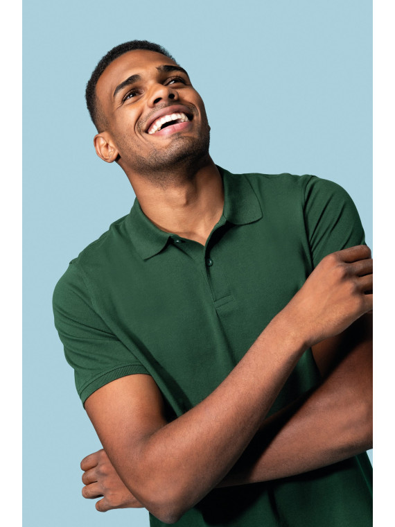 Polo Kariban Bio – Coton biologique, no label et rendu d’impression parfait
