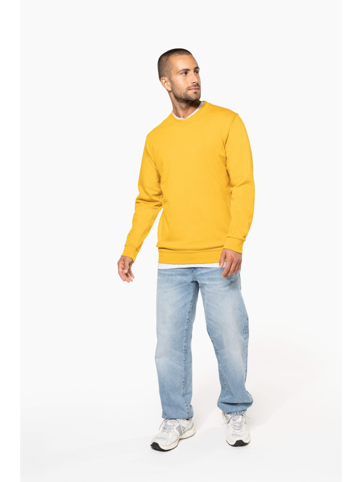 Sweat Kariban – Col rond, coton peigné et confort molletonné