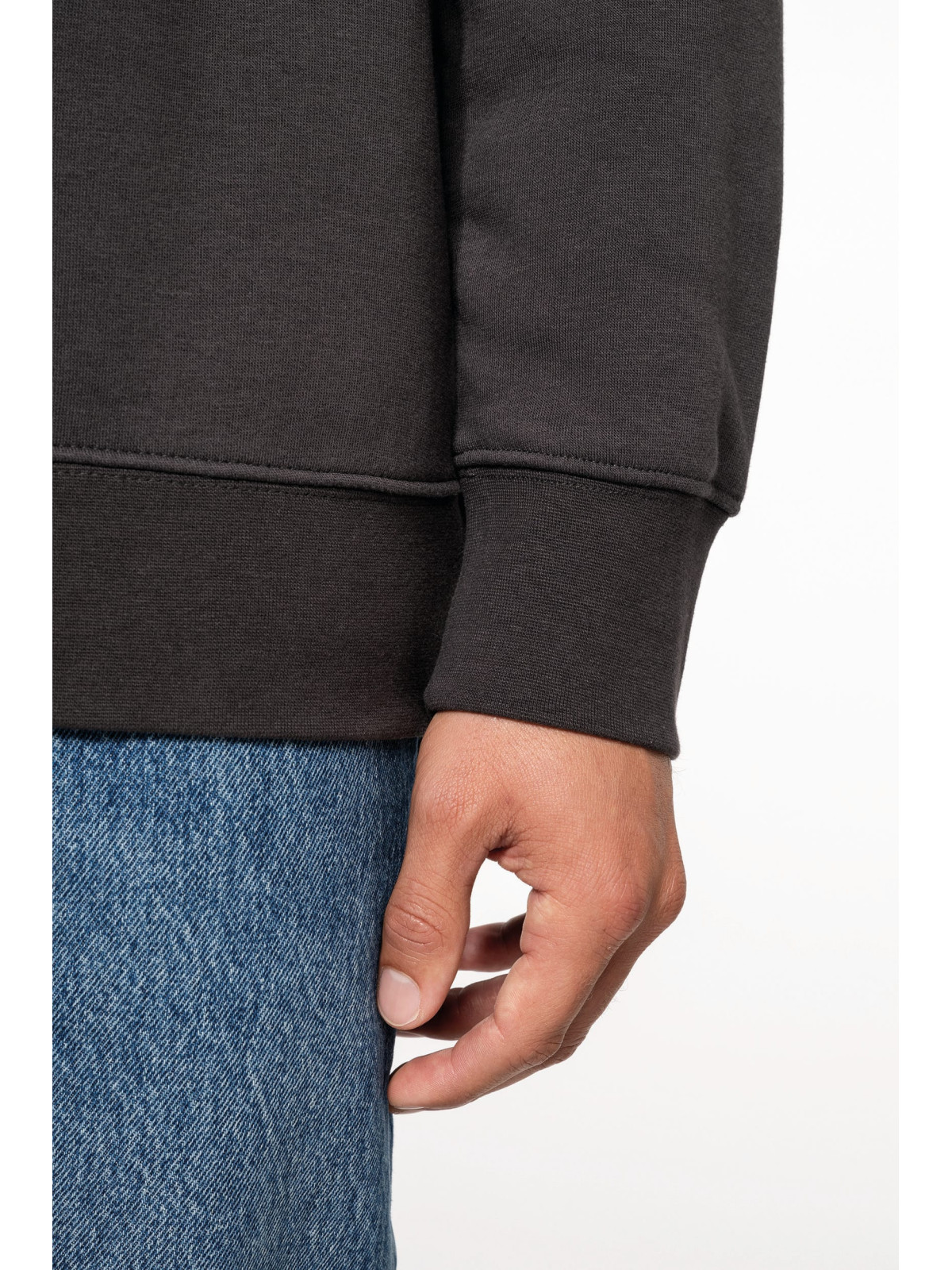 Sweat Kariban bio – Coton biologique, polyester recyclé et finition premium