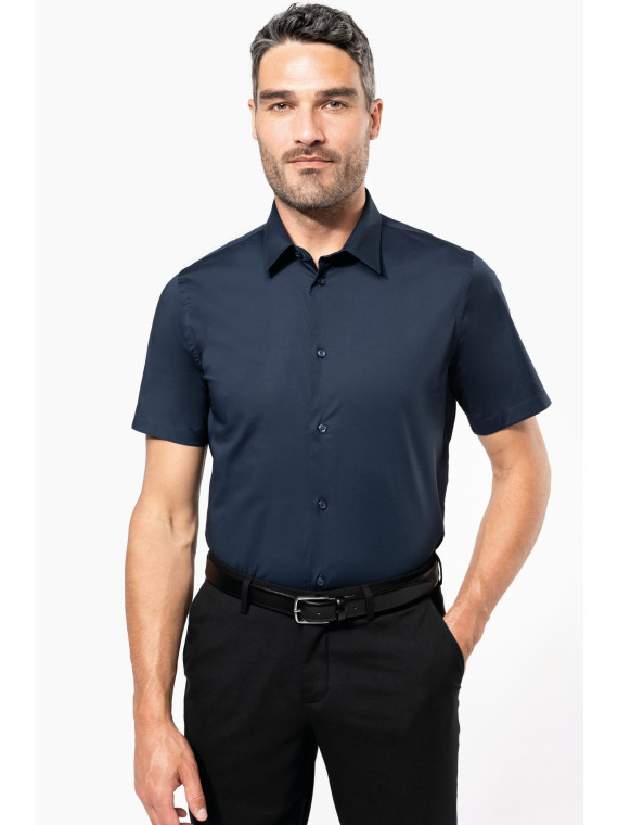 Chemise manches courtes Kariban – Stretch coton, élégante et confortable