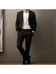 Poche italienne et finitions pantalon de service élégant