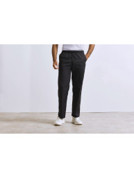 Détail ceinture élastique pantalon de cuisine confort professionnel