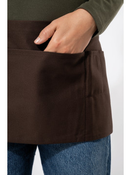 Tablier Court 100% Coton - 5 Poches & Lavable 60°C | Pro