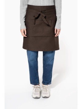 Tablier Mi-Long Coton 50cm Kariban - Poche Kangourou