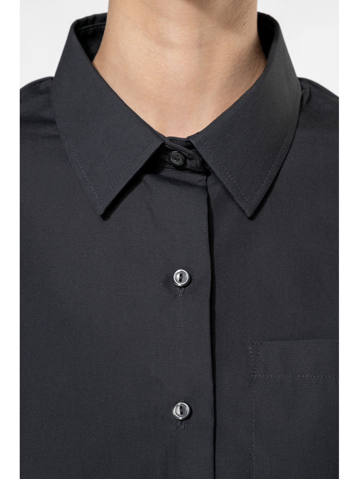 Chemise Manches Courtes Femme Popeline Coton - Easy Care