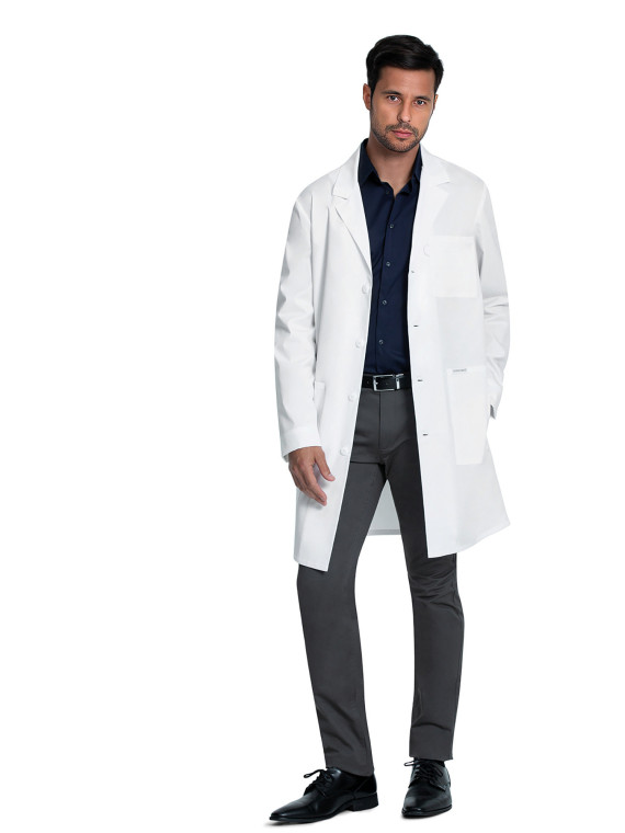 Blouse blanche de laboratoire marque Cherokee longueur 96,5 cm unisexe