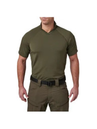 Polo tactique manches courtes V.XI Sigurd couleur vert ranger green avec velcros écussons