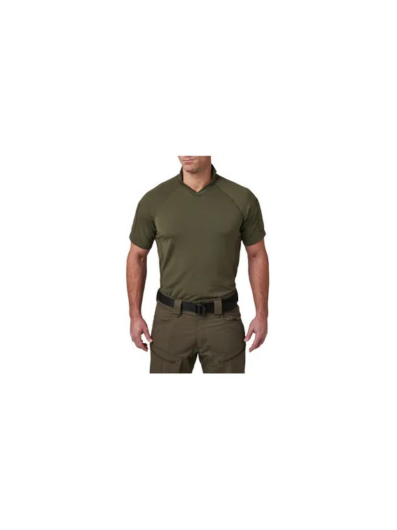 Polo tactique manches courtes V.XI Sigurd couleur vert ranger green avec velcros écussons
