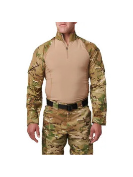 "Zéro frottement. Ventilation maximale. Mobilité stretch Flex-Tac. Découvrez la chemise de combat TDU Rapid en Multicam."