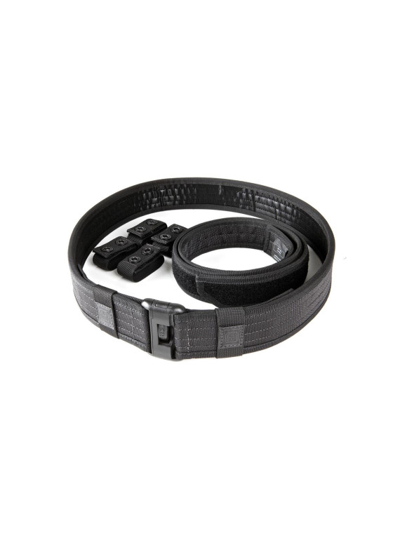 Ceinturon d'intervention Sierra Bravo noir en nylon double ceinture pour forces de l'ordre