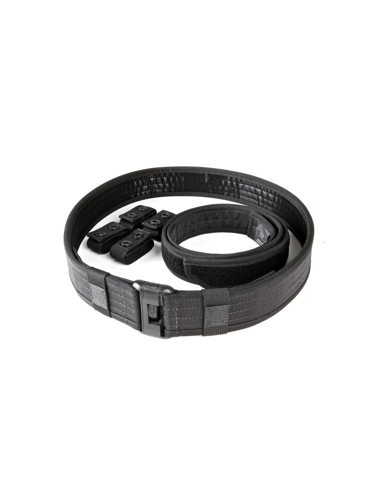 Ceinturon d'intervention Sierra Bravo noir en nylon double ceinture pour forces de l'ordre