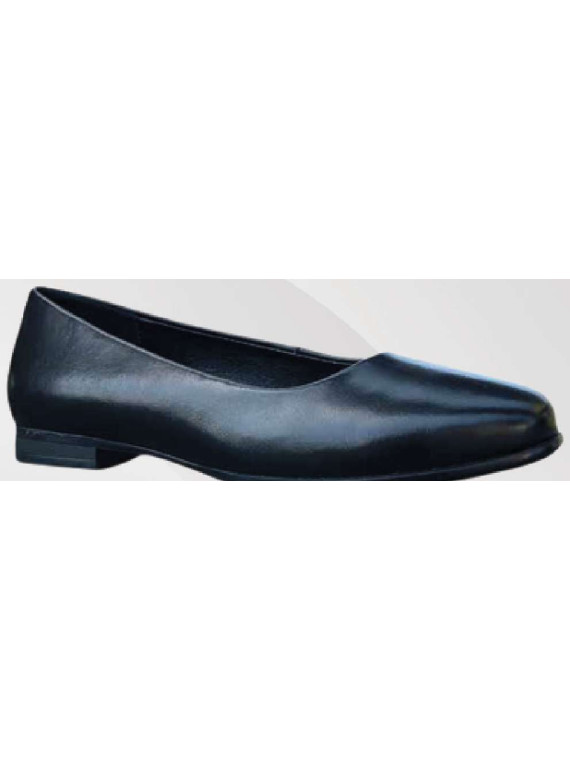 Ballerine de Sécurité SRC en Cuir Souple - Élégante & Légère