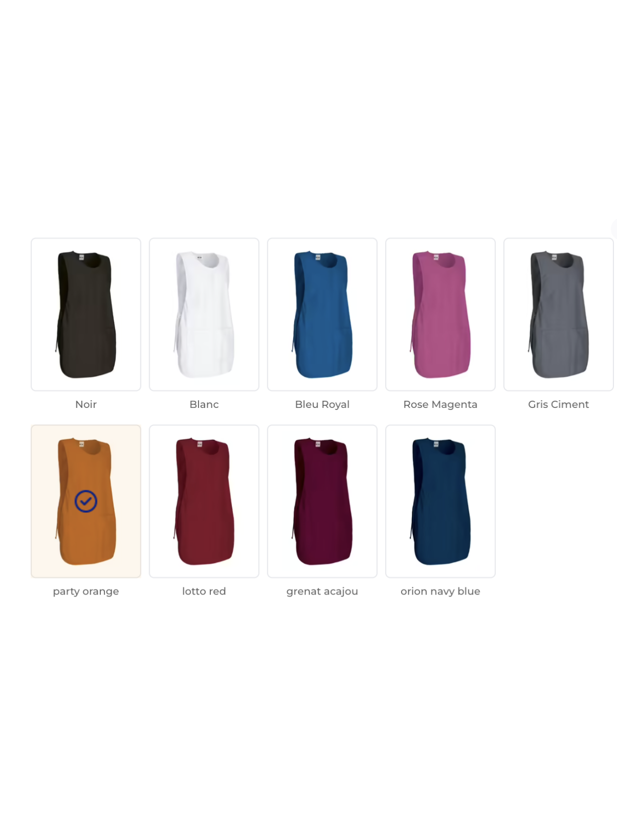 Chasuble de Travail Réglable avec Poche | Sergé Polycoton