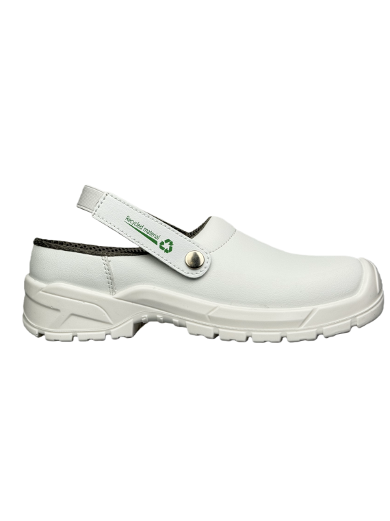 Sabot de sécurité blanc BJORN S2 SR CFP | Microfibre recyclée